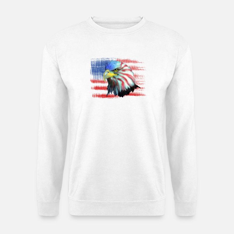 Adler USA - Unisex Pullover - Weiß