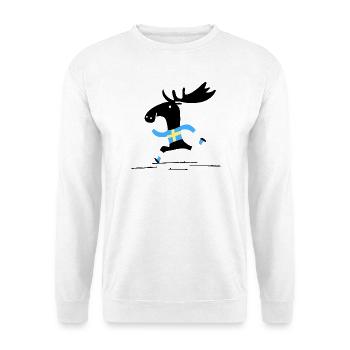 Schweden Elch - Unisex Pullover - Weiß - Vorne