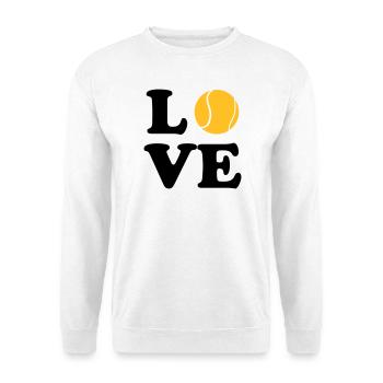 Love Tennis - Sweat-shirt Unisexe - blanc - Devant