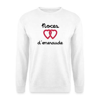 Noces d'emeraude - Sweat-shirt Unisexe - blanc - Devant