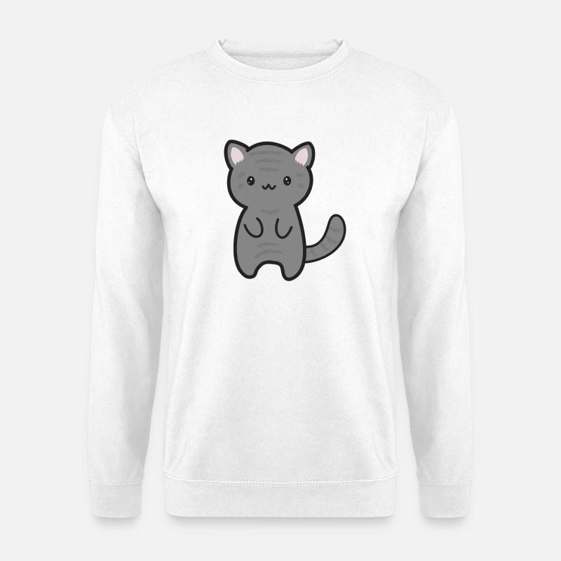 Tiger Katze - Unisex Pullover - Weiß