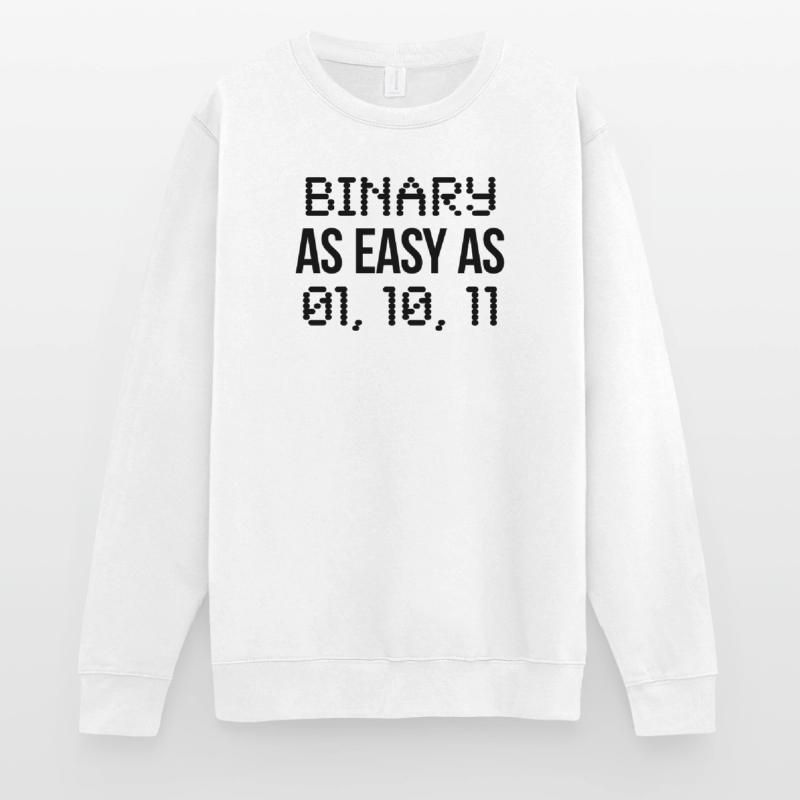 code binaire Sweat-shirt Unisexe