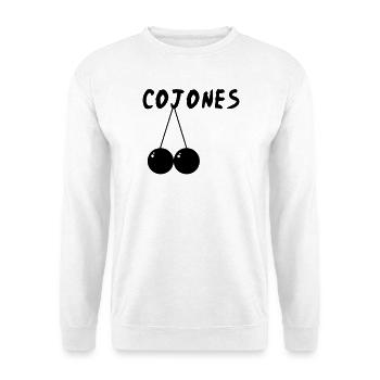 cojones - Unisex Pullover - Weiß - Vorne