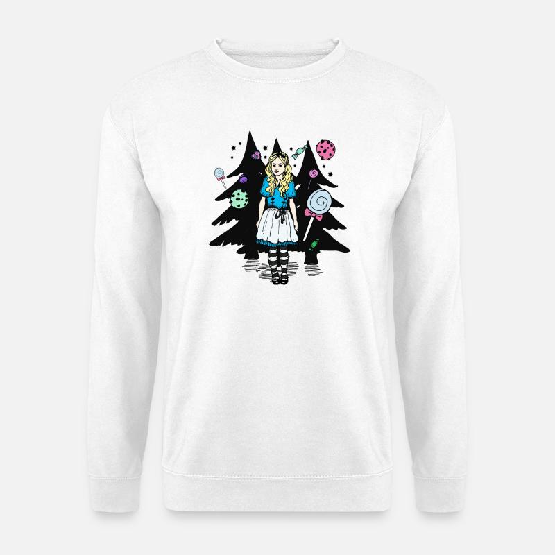 Zuckerstadt Alice im Wald - Unisex Pullover - Weiß