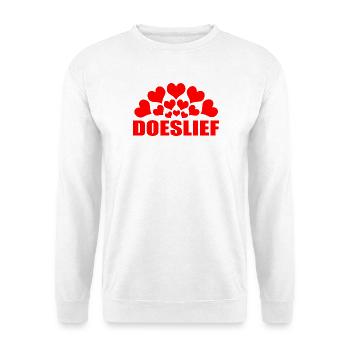 Gibt es süße rote Herzen – Herzen getrennt - Unisex Pullover - Weiß - Vorne