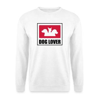 Dog Lover - Sweat-shirt Unisexe - blanc - Devant