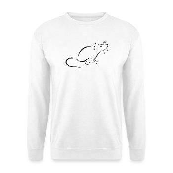 rat a besoin d’attention et d’amour - rats domestiques - Sweat-shirt Unisexe - blanc - Devant