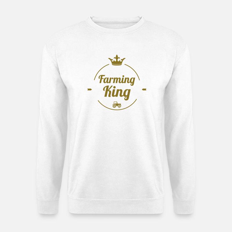 Farming King - Unisex Pullover - Weiß