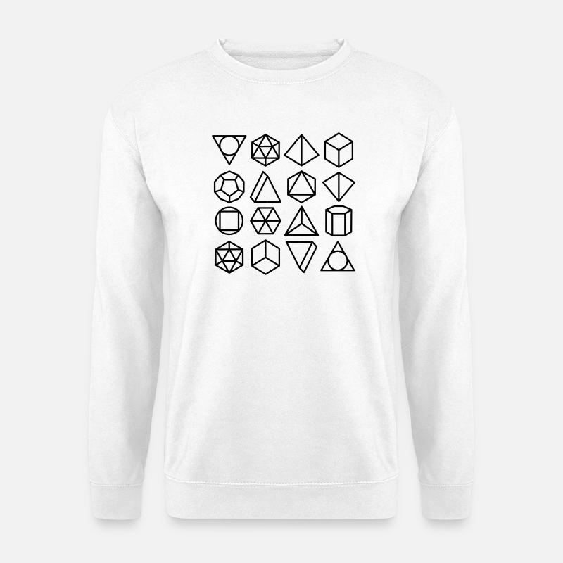 Geometrie - Unisex Pullover - Weiß