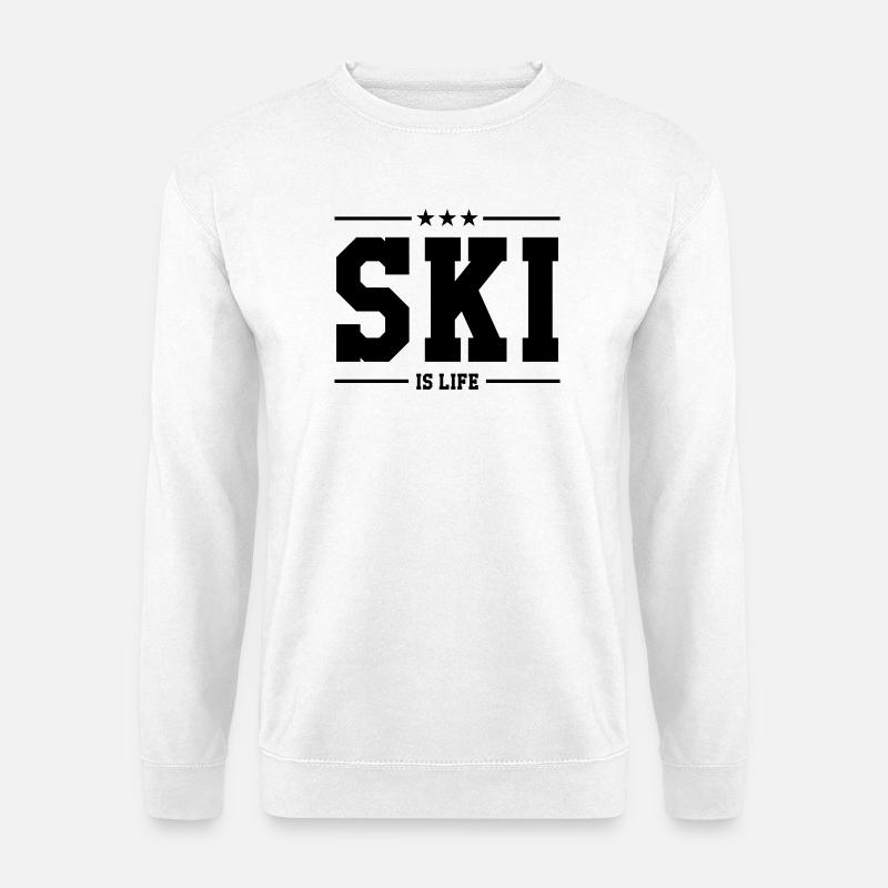 Ski is life - Unisex Pullover - Weiß