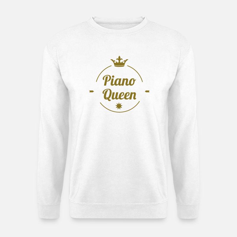 Piano Queen - Unisex Pullover - Weiß