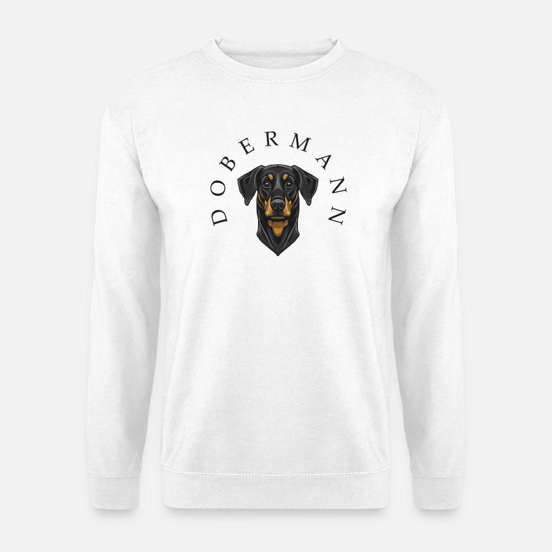 Dobermann - Unisex Pullover - Weiß