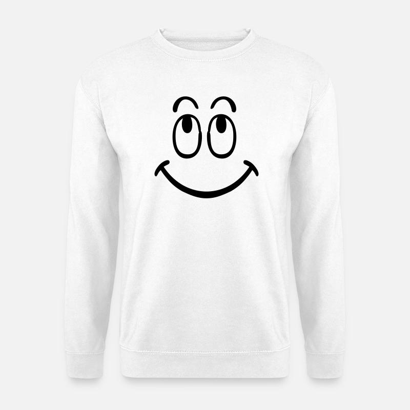 smiley - Unisex Pullover - Weiß