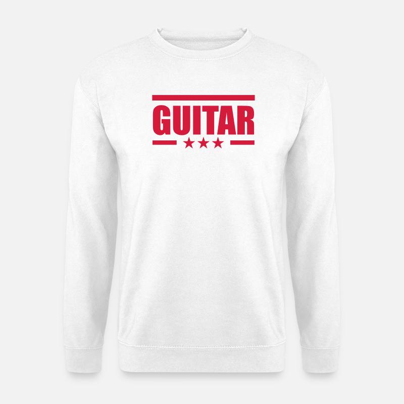 Guitar - Unisex Pullover - Weiß