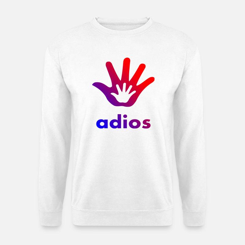 Adios Hand - Unisex Pullover - Weiß