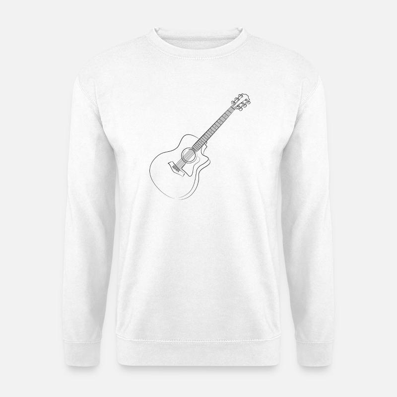 Gitarre Gitarrist Musiker - Unisex Pullover - Weiß