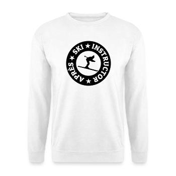 Après-Ski Instructor Skifahrer Skilehrer - Unisex Pullover - Weiß - Vorne