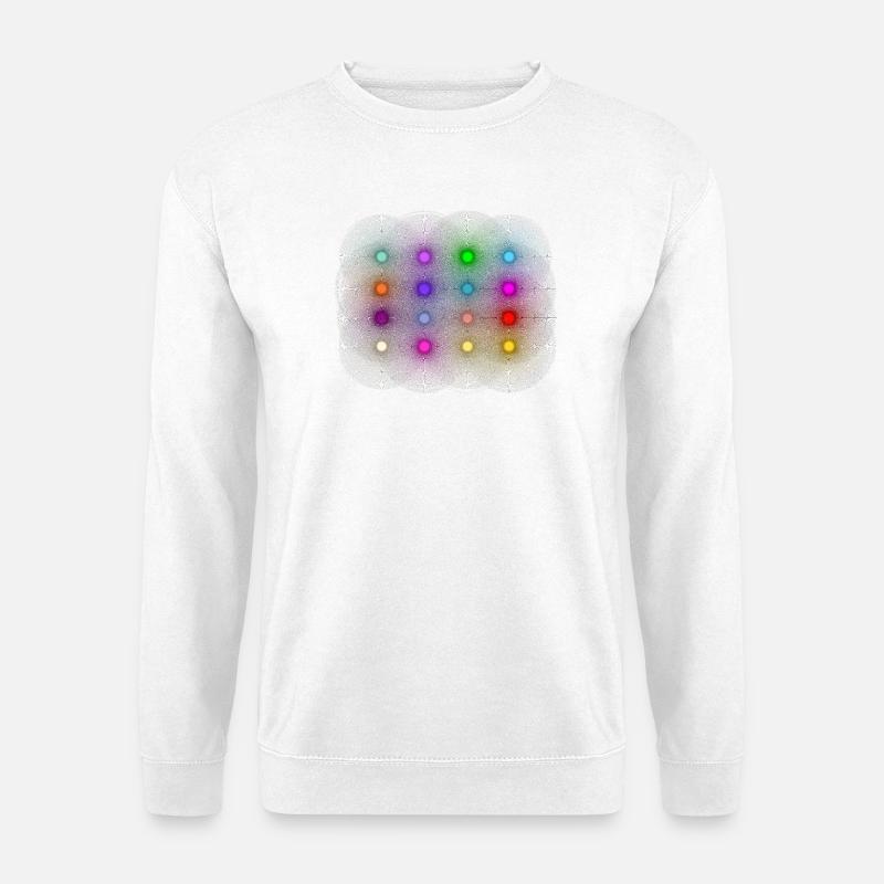 Disco / Party Licht - Unisex Pullover - Weiß
