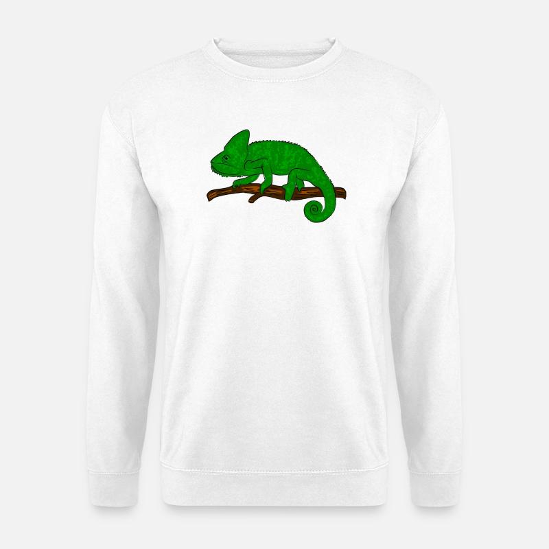 Chamäleon Exotisch - Unisex Pullover - Weiß