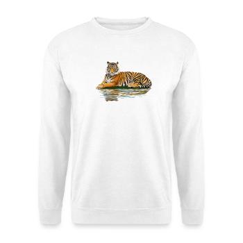 tiger - Unisex Sweatshirt - white - Front