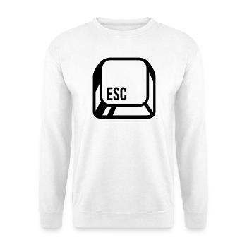 Computer button - Unisex Sweatshirt - white - Front