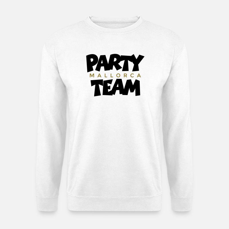 Mallorca Gold Party Team - Unisex Pullover - Weiß