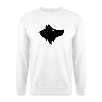loup - Sweat-shirt Unisexe - blanc - Devant
