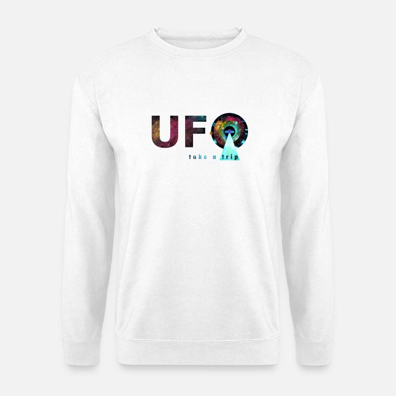 ufo - take a trip - Unisex Pullover - Weiß