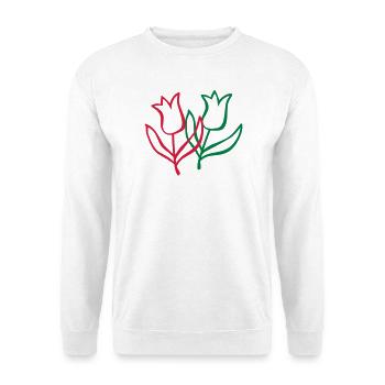 tulpen blume blüte - Unisex Pullover - Weiß - Vorne
