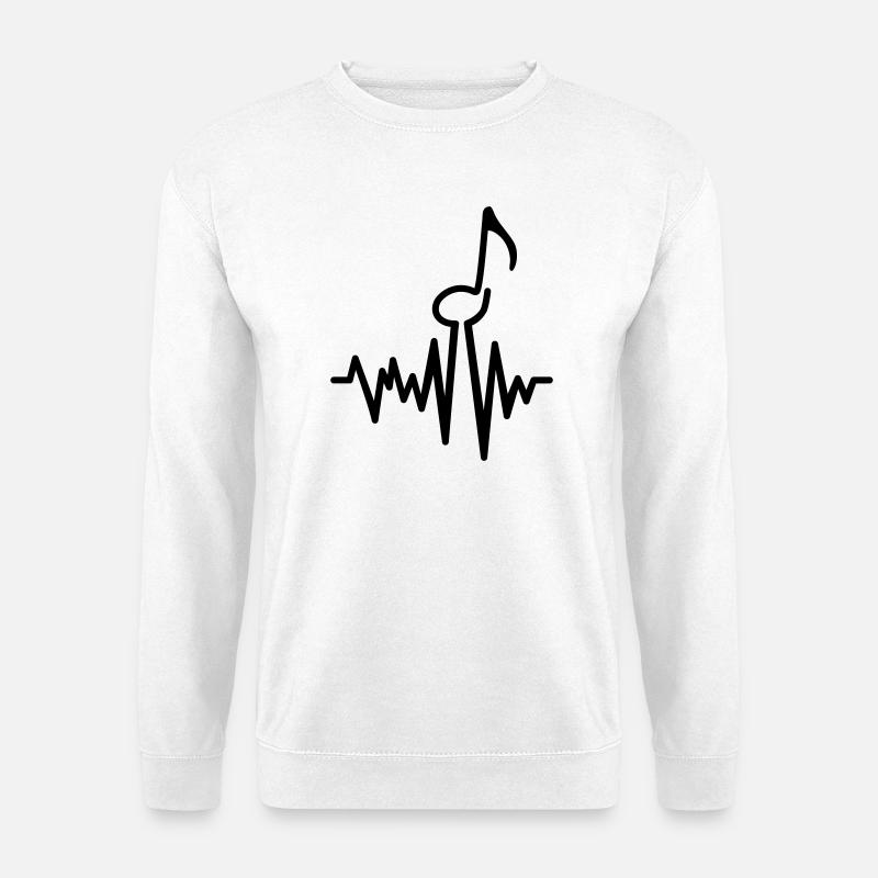 musik - Unisex Pullover - Weiß