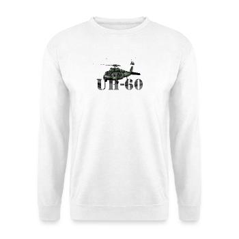 helicopter UH-60 - Unisex Sweatshirt - white - Front