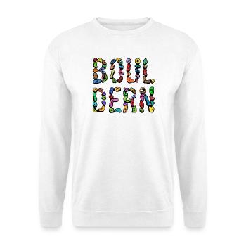 Bouldering boulder climbing scripture mountaineering - Unisex Sweatshirt - white - Front