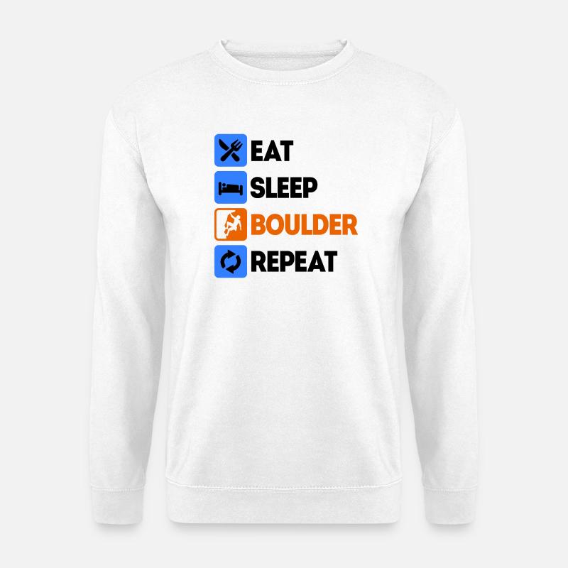 Boulder Bouldering Escalade Sans dire de corde - Sweat-shirt Unisexe - blanc