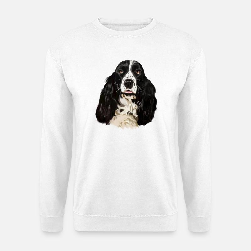 cocker spaniel - Unisex Sweatshirt - white