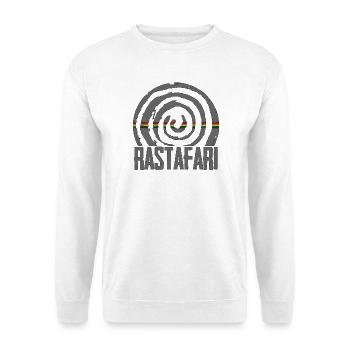 Reggae Rastafari - Unisex Pullover - Weiß - Vorne - Alina (178cm) & Michal (187cm)