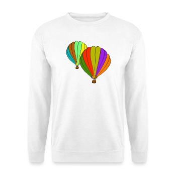 heissluftballone ballon luftfahrt - Unisex Pullover - Weiß - Vorne