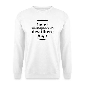 destilliere - Unisex Pullover - Weiß - Vorne