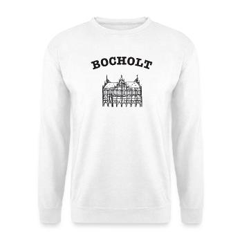 Bocholt Rathaus Linienstil, Handzeichnung - Unisex Pullover - Weiß - Vorne