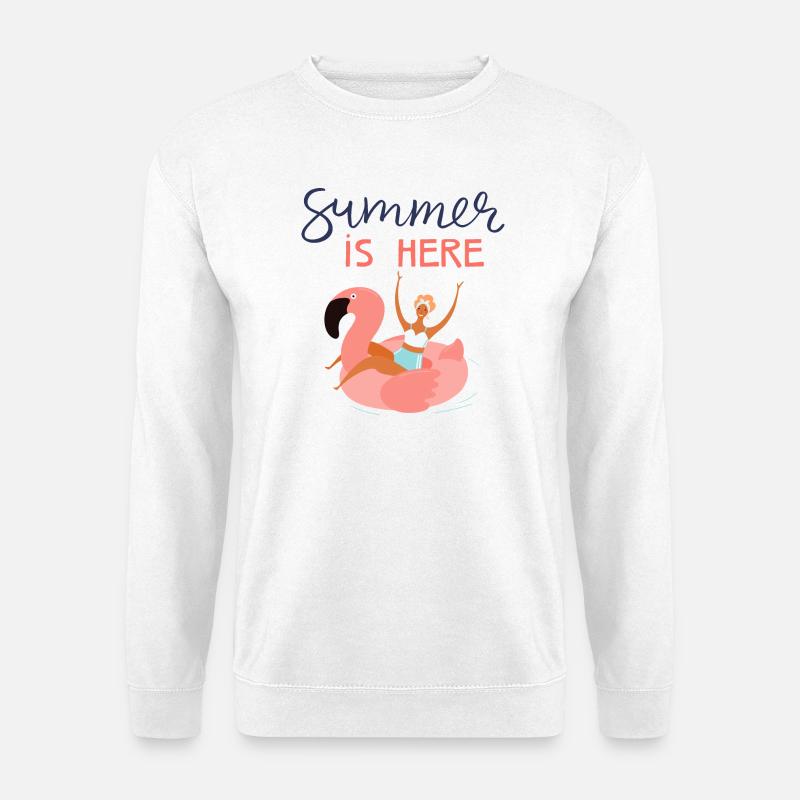 summer is here - Unisex Sweatshirt - white