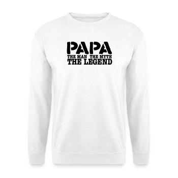 papa - Unisex Sweatshirt - white - Front