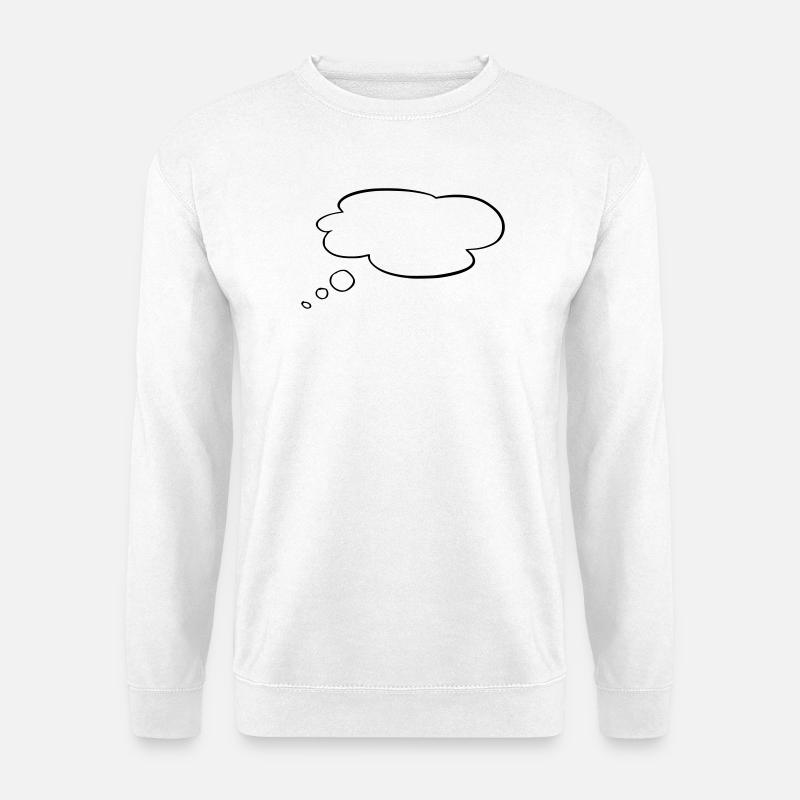 Thought bubble - Unisex Sweatshirt - white
