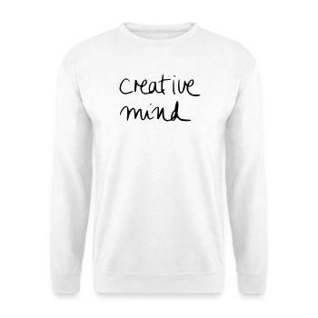 creative mind - Sweat-shirt Unisexe - blanc - Devant