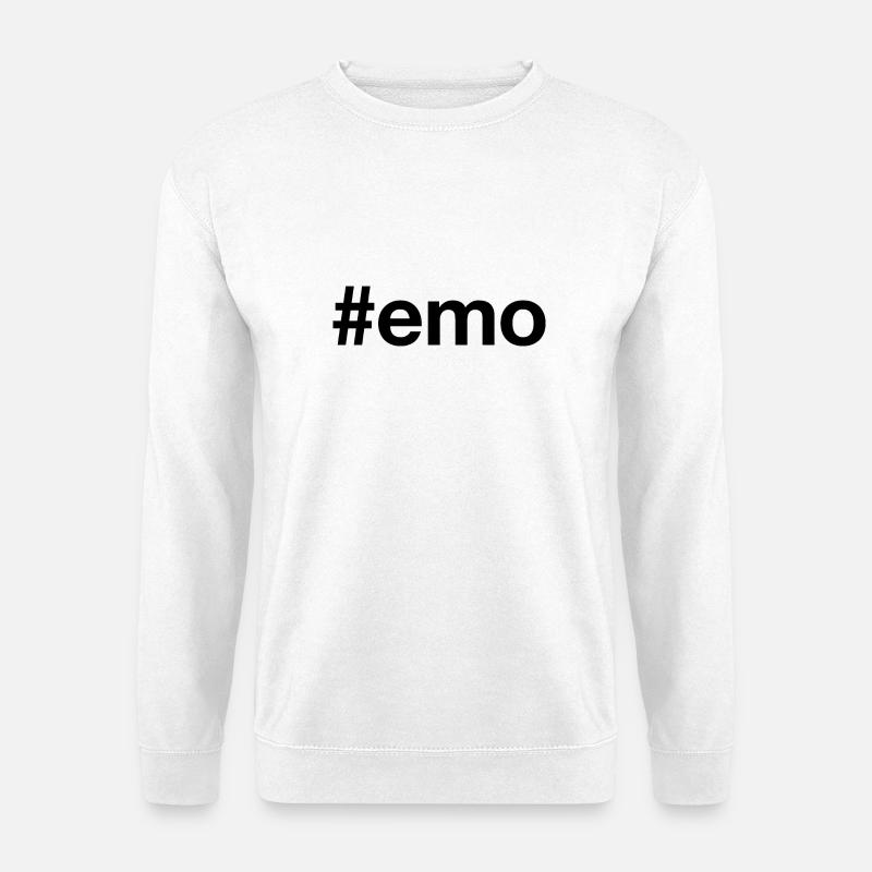 EMO Hashtag emotional - Unisex Pullover - Weiß