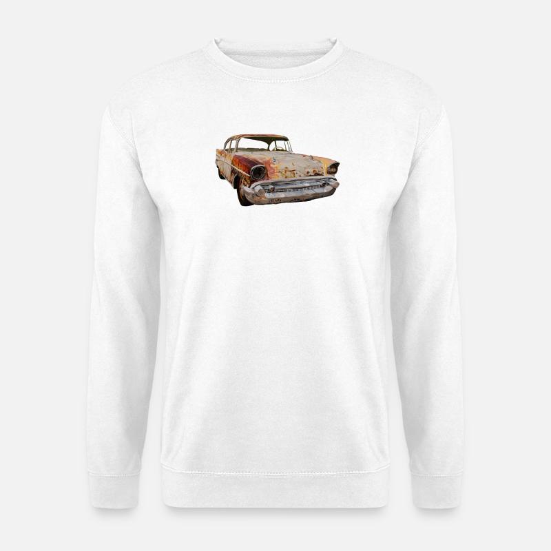 rusty car - Unisex Sweatshirt - white