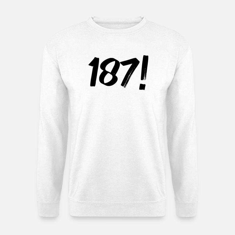 Numbers One Eight Seven - Unisex Sweatshirt - white