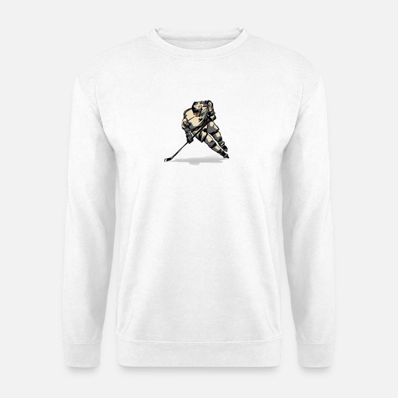 Eishockey - Unisex Pullover - Weiß