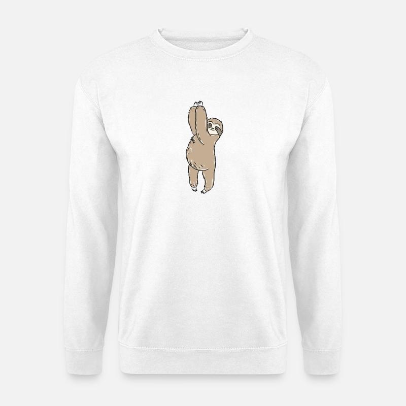 Faultier - Unisex Pullover - Weiß