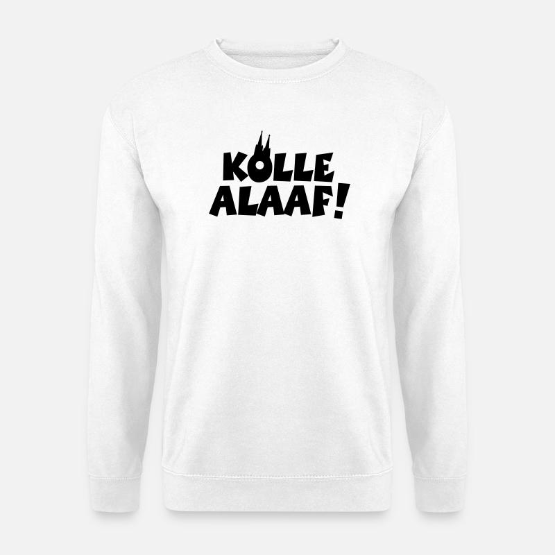 Kölle Alaaf! Kölner Karneval mit Kölner Dom - Unisex Pullover - Weiß