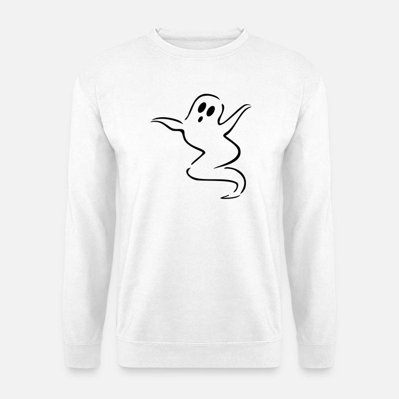 gespenst geist halloween - Unisex Pullover - Weiß