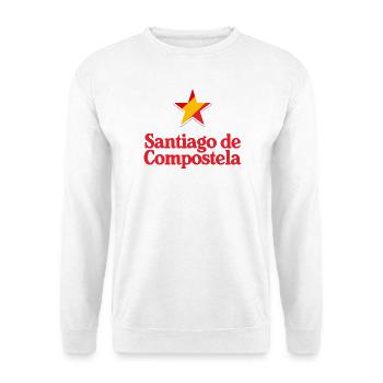 Sterne Spaniens - Santiago de Compostela - Unisex Pullover - Weiß - Vorne
